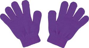 カラーのびのび手袋 紫 10双組